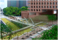 Park Row Pedestrian Bridge Park Row Pedestrian Bridge photo
